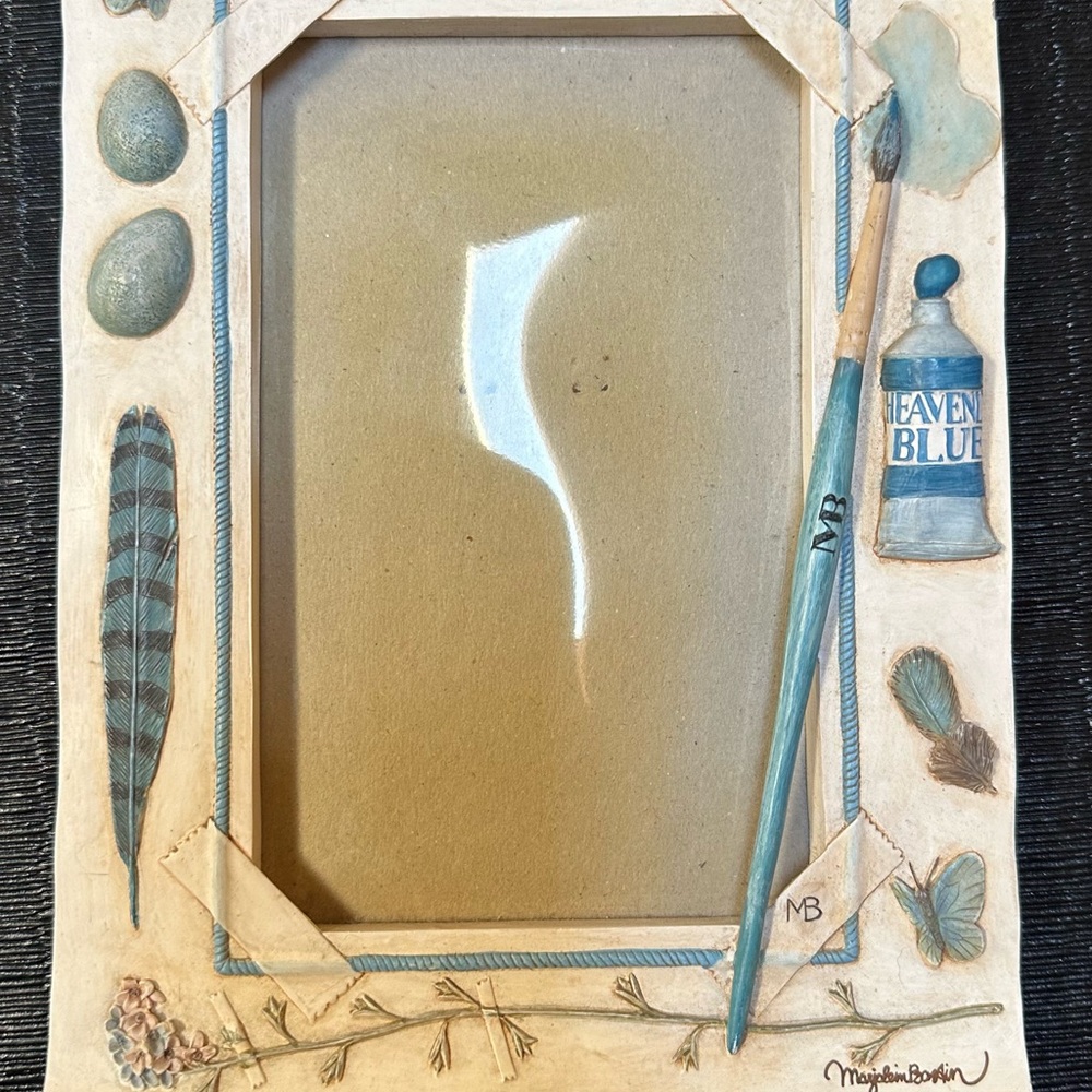 Hallmark Artistic Beige and Blue Frame